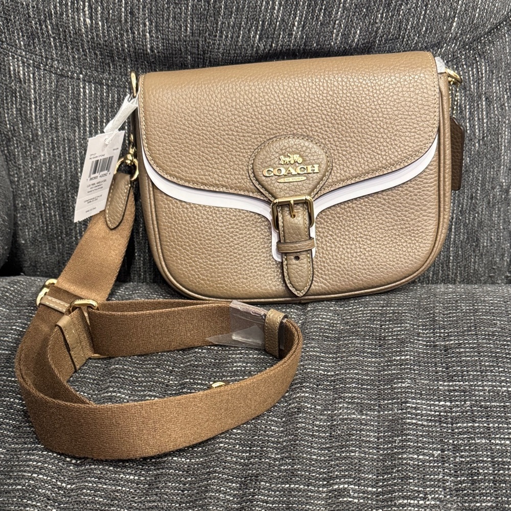 Coach Amelia Stone Colour Crossbody Bag with Gold Hardware